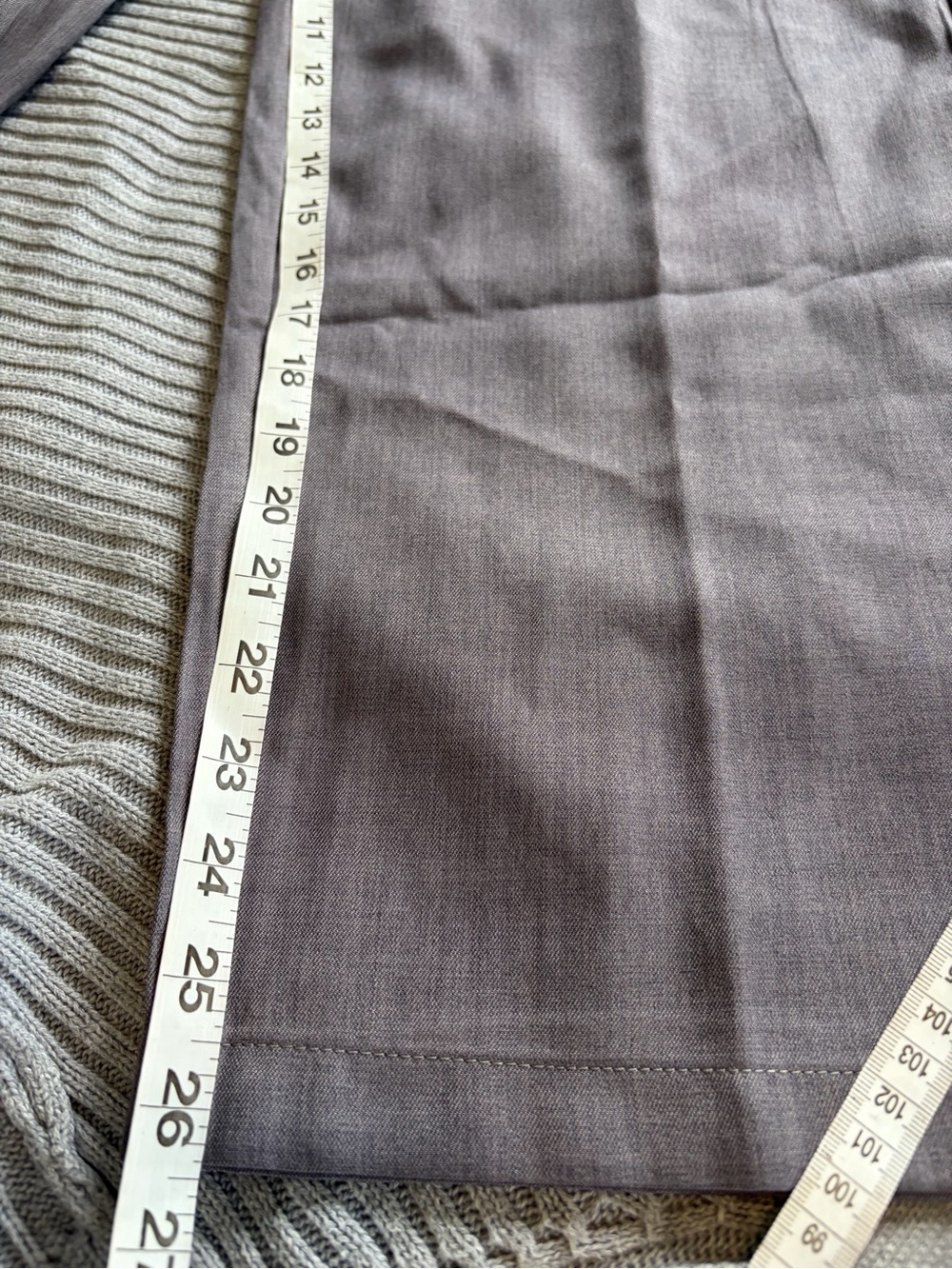 Wide Leg Gray Dress Pants - Picture 7 of 9
